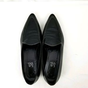 Giancarlo Paoli Black Leather Ballet Flats size 37
